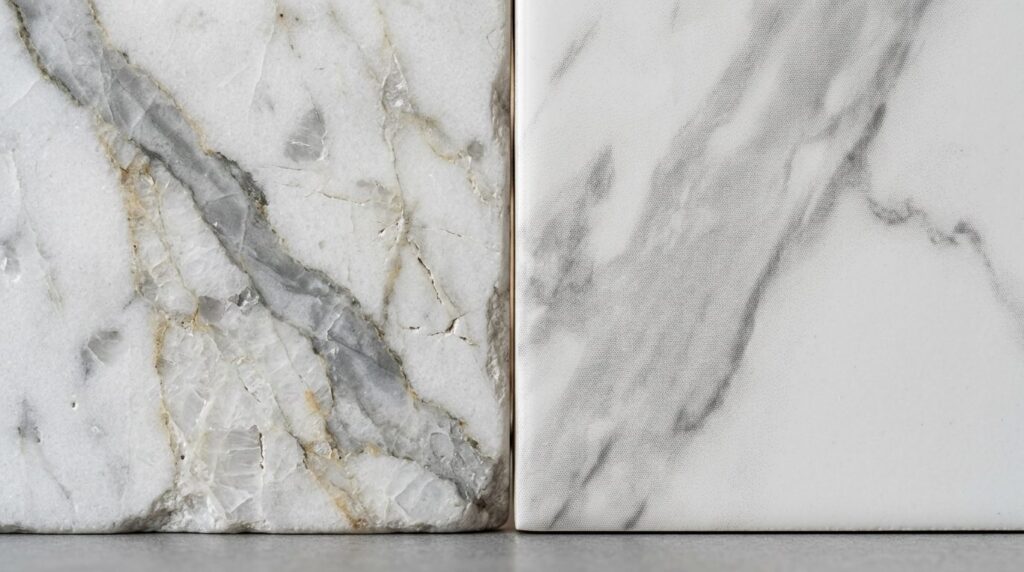 Close-up macro photography of marble tile surface textures s